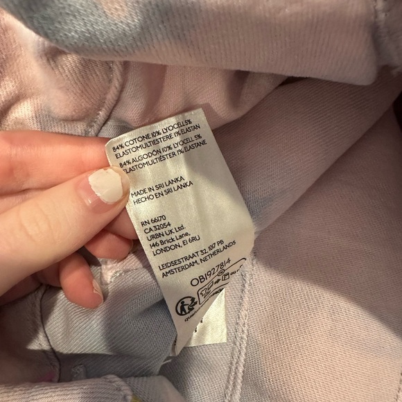 The Colette Denim Cropped Wide-Leg Jeans by Maeve Anthropologie tie dye 29 - Picture 4 of 7